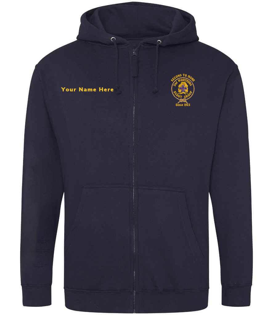 2nd Worthing Scouts Embroidered Zoodie  S