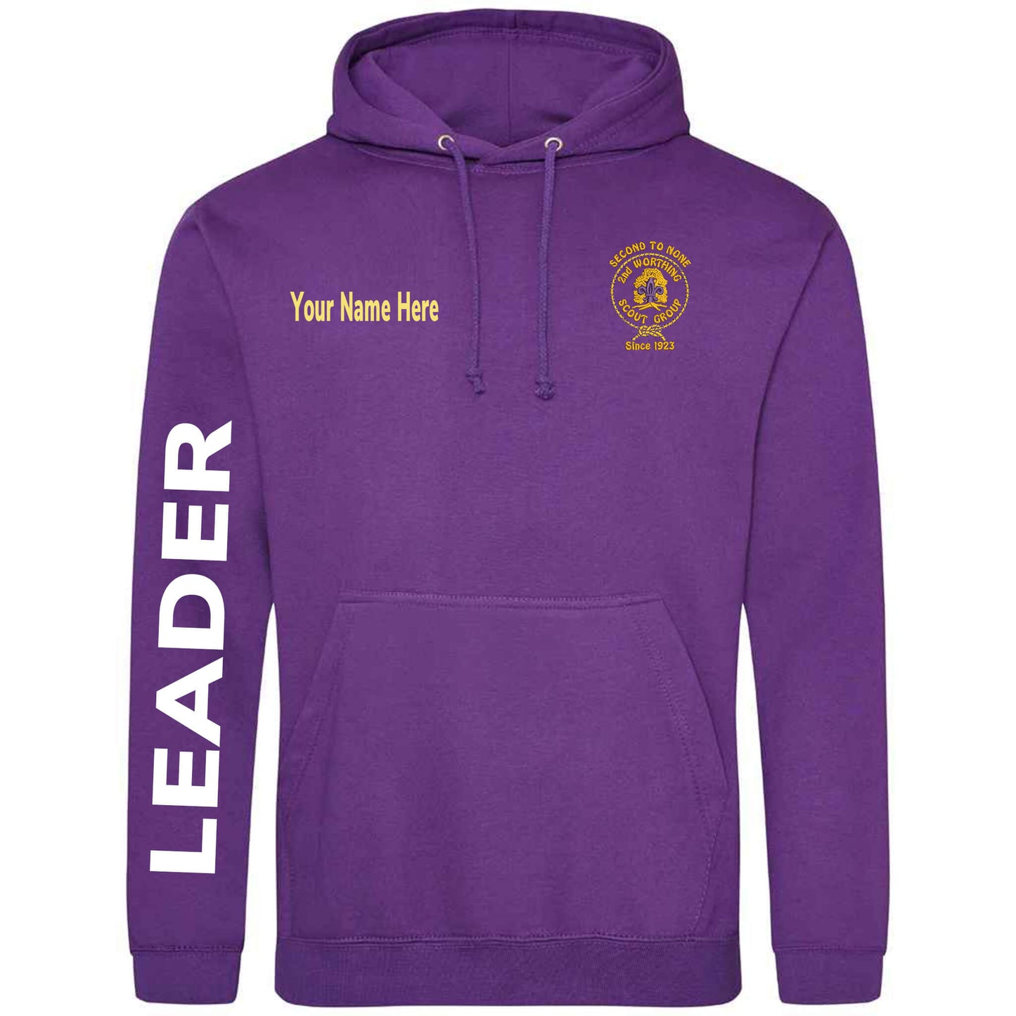 2nd Worthing Scouts Leaders Embroidered Hoodie