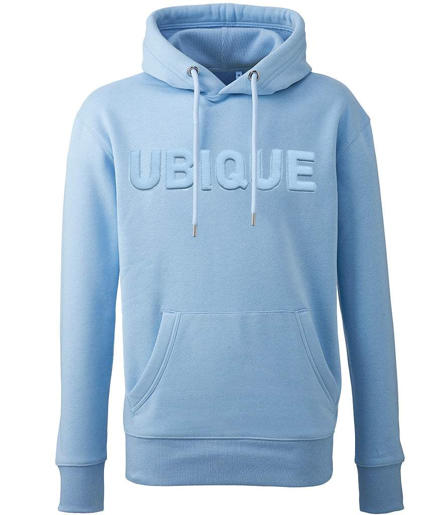 Royal Artillery Hoodie with Ubique 3D Puff Embroidery, Light Blue, Front View