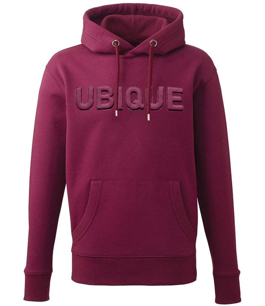 Royal Artillery Hoodie with "Ubique" in 3D puff embroidery, featuring drawcord hood and pouch pocket.