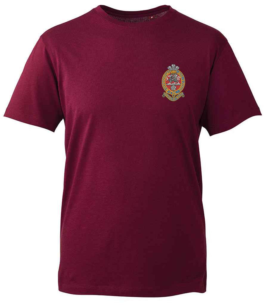 The Princess of Wales's Royal Regiment T-shirt, organic cotton, embroidered emblem.