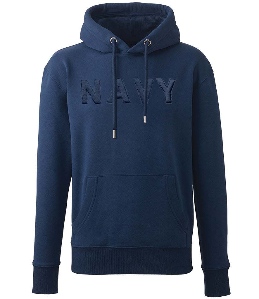 NAVY 3D Puff Embroidered Hoodie