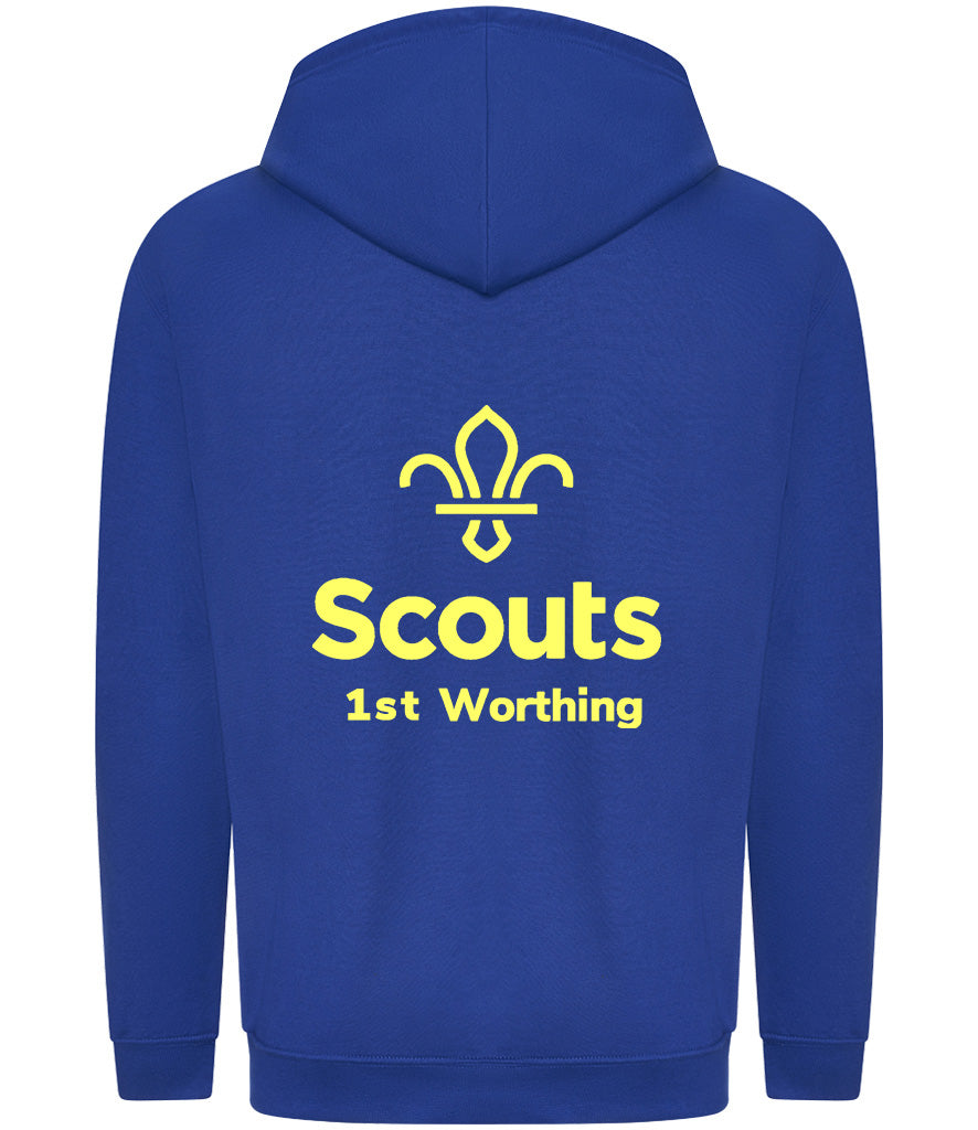 1st Worthing Scouts  Leaders Embroidered Zoodie