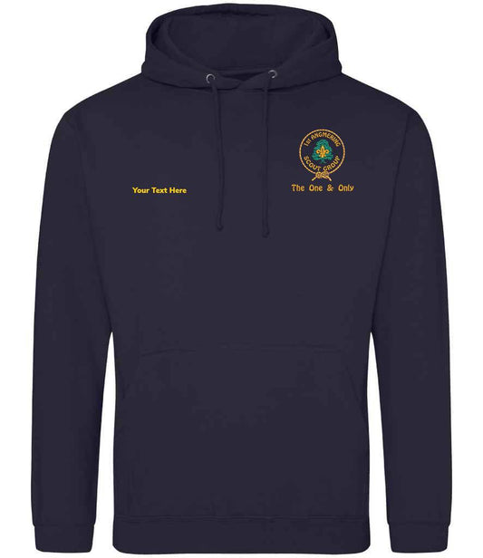 1st Angmering Scouts Embroidered Hoodie Youth Size