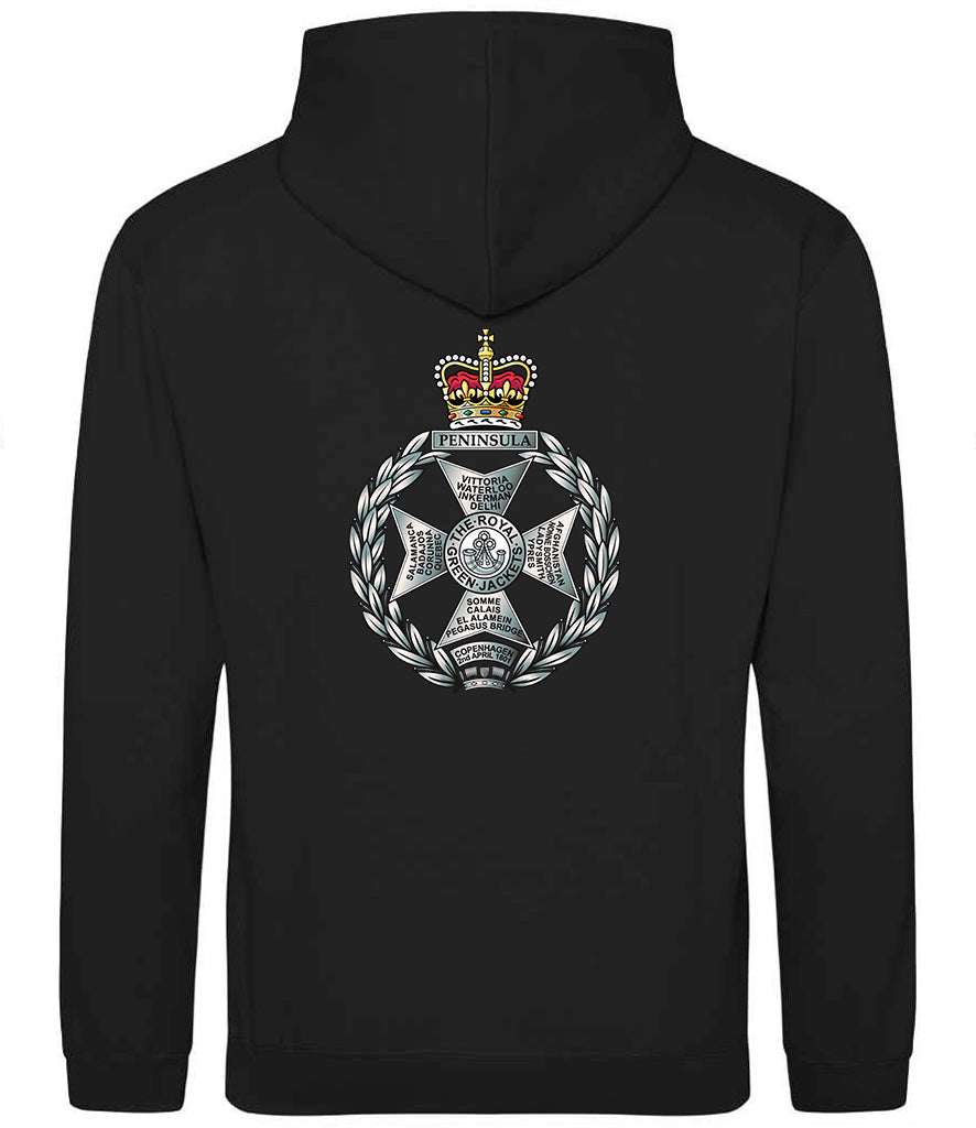 Royal Green Jackets Clothing,Royal Green Jackets Merchandise, Royal Green Jackets Veterans Clothing,Royal Green Jackets Hoodie Black