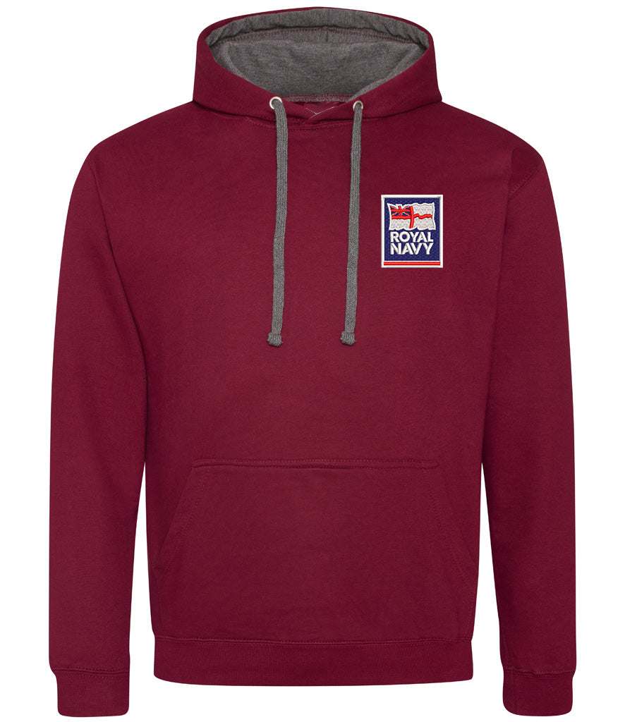 Royal Navy  Clothing,Royal Navy  Merchandise, Royal Navy  Veterans Clothing,Royal Navy Varsity Hoodie Pink/Blue