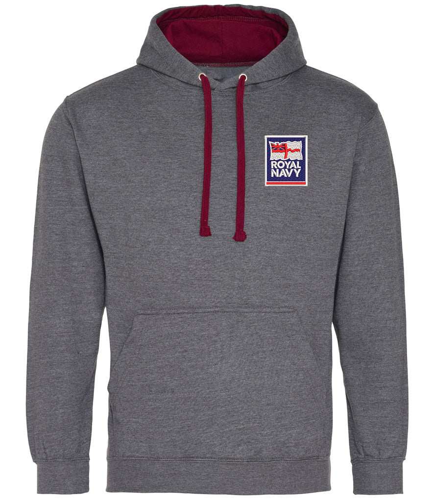 Royal Navy  Clothing,Royal Navy  Merchandise, Royal Navy  Veterans Clothing,Royal Navy Varsity Hoodie Navy/Red