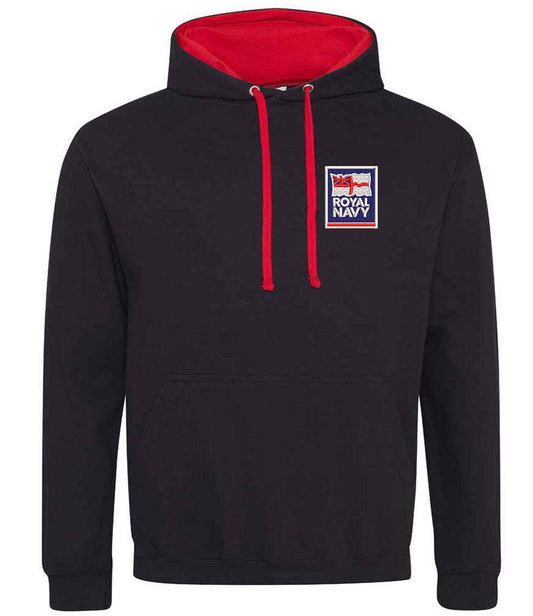 Royal Navy  Clothing,Royal Navy  Merchandise, Royal Navy  Veterans Clothing,Royal Navy Varsity Hoodie Sky Blue/Navy