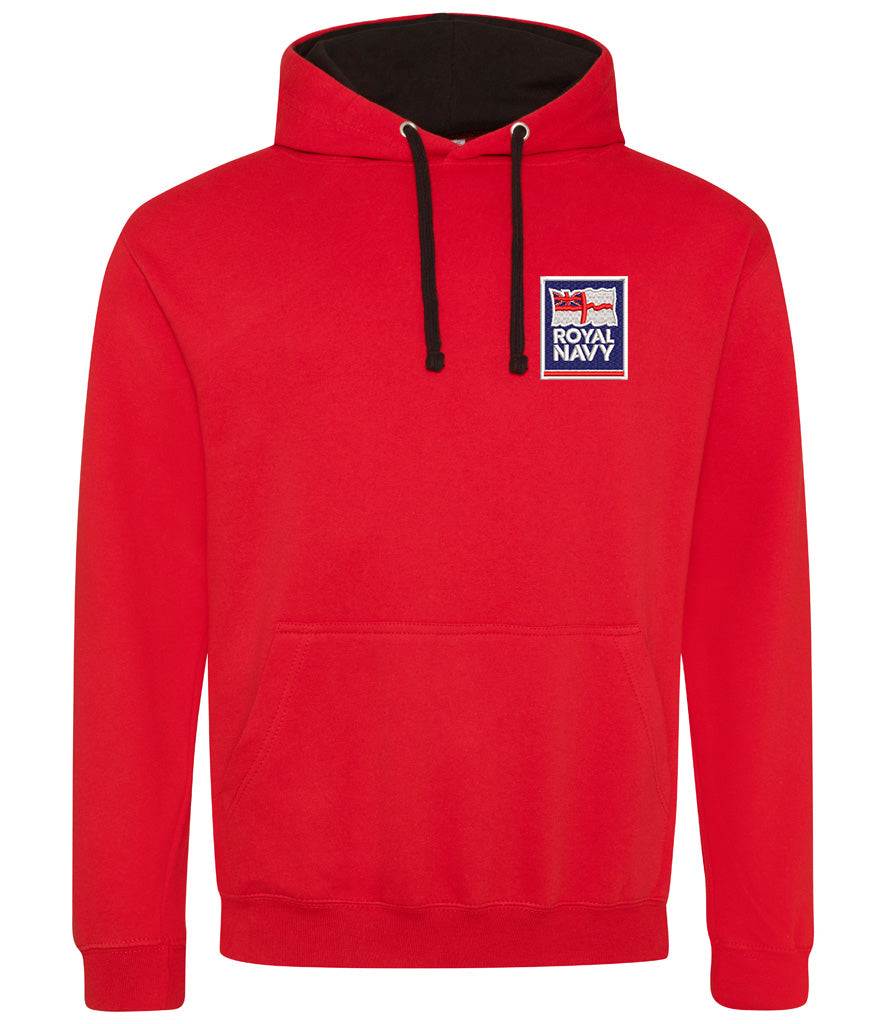 Royal Navy  Clothing,Royal Navy  Merchandise, Royal Navy  Veterans Clothing,Royal Navy Varsity Hoodie Red/Navy