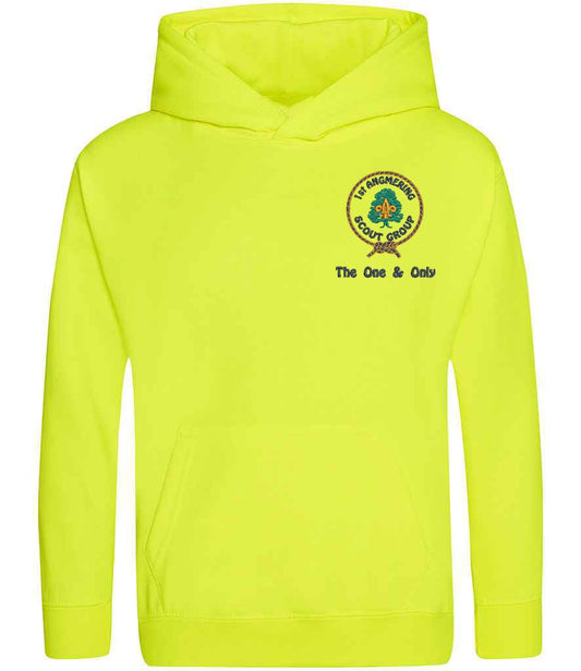 1st Angmering Scouts  Embroidered Electric Hoodie Youth Size