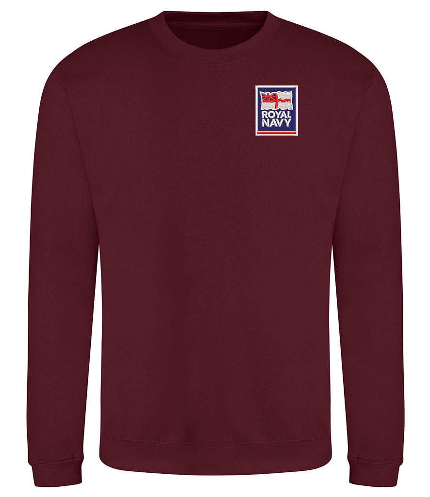 Royal Navy Veterans Sweatshirt with badge, 80% cotton, 20% polyester.