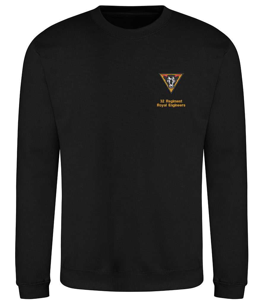 Royal Engineers Clothing 32 Regiment Royal Engineers Sweatshirt Black S