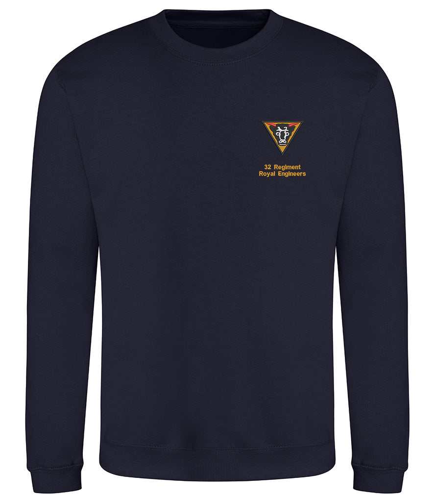 Royal Engineers Clothing 32 Regiment Royal Engineers Sweatshirt Navy S