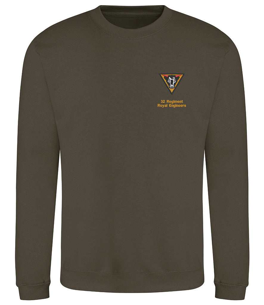 Royal Engineers Clothing 32 Regiment Royal Engineers Sweatshirt Khaki S