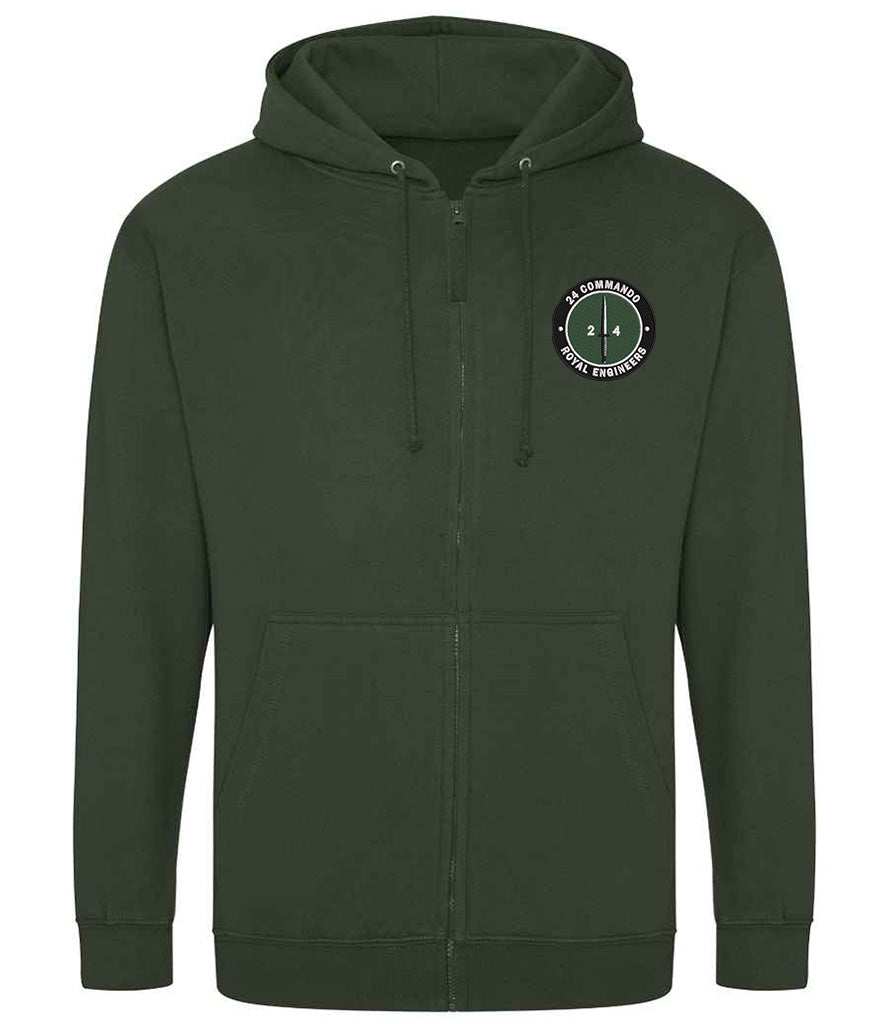 24 Commando Engineer Regiment Zipped Hoodie