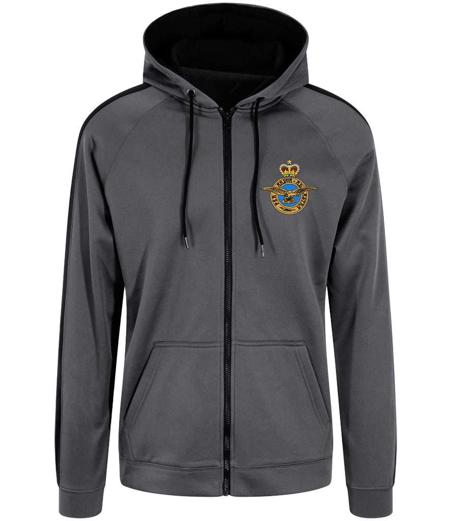 Royal Air Force Sports Polyester Hoodie with badge on chest