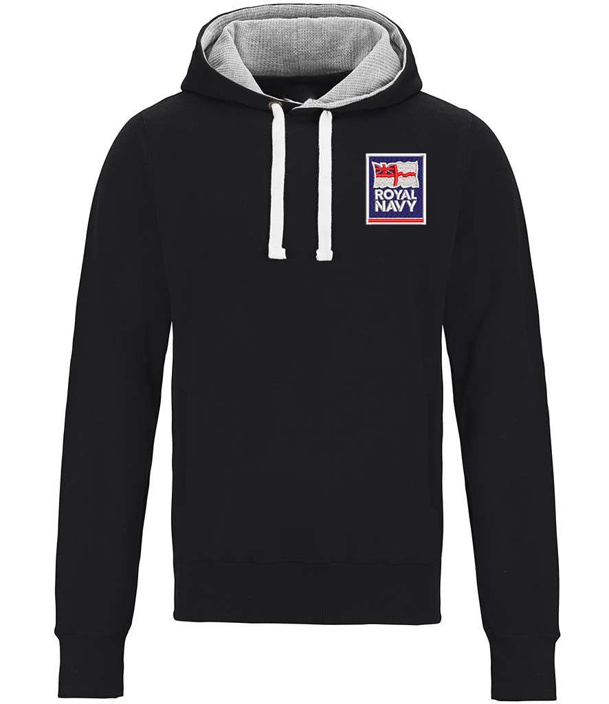 Royal Navy  Clothing,Royal Navy  Merchandise, Royal Navy  Veterans Clothing,Royal Navy Chunky Hoodie Black