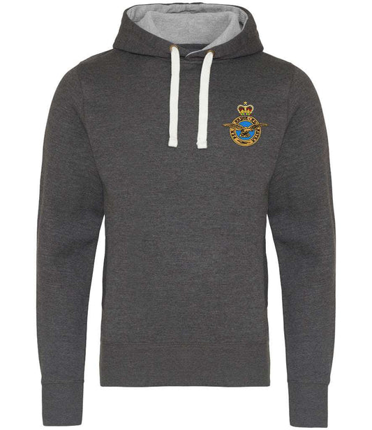 Royal Airforce Veterans Chunky Hoodie with badge, 80% cotton, 20% polyester.