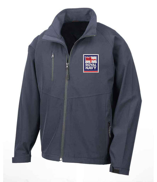 Royal Navy  Clothing,Royal Navy  Merchandise, Royal Navy  Veterans Clothing,Royal Navy Soft Shell Jacket Navy