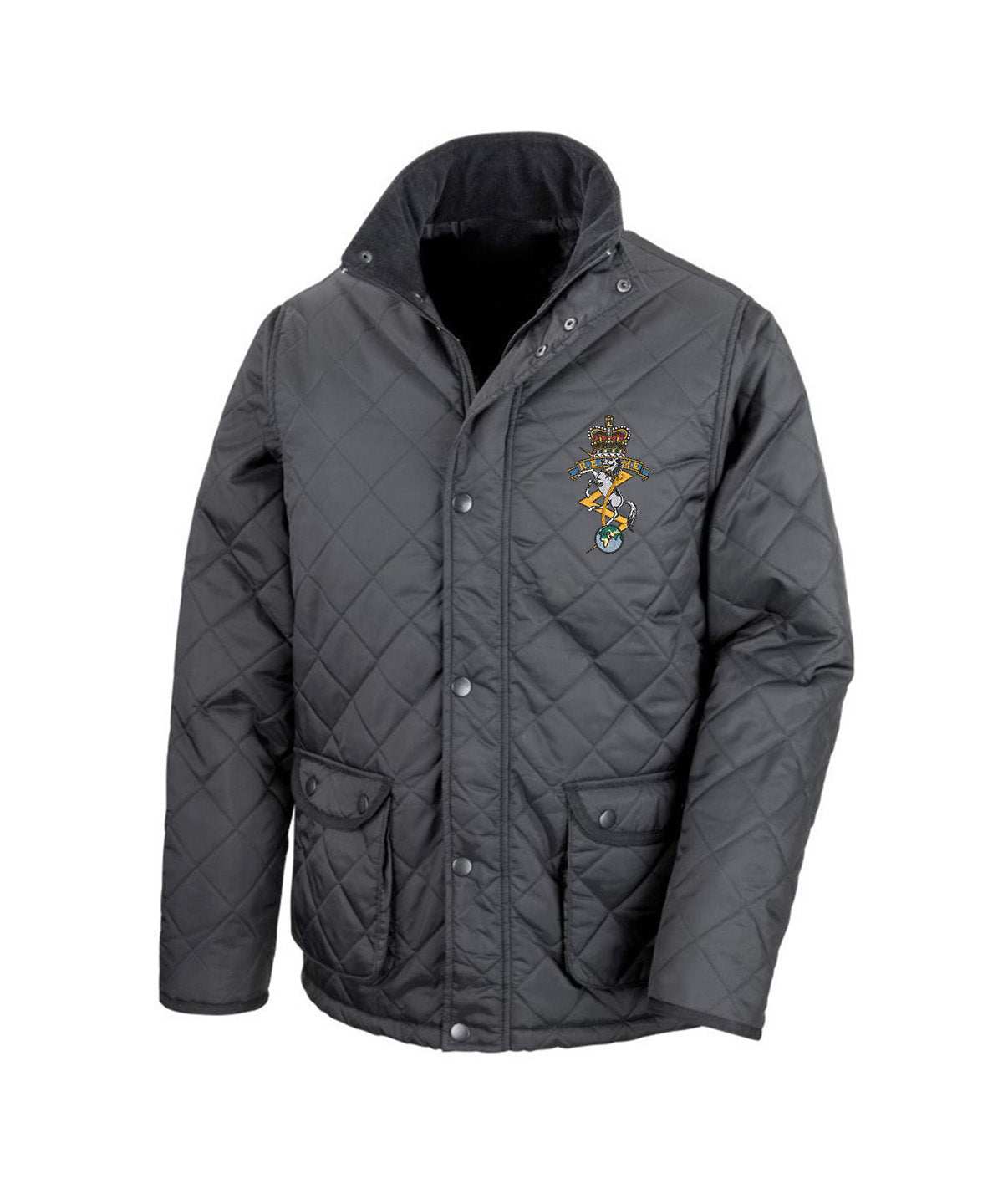 REME Cheltenham Jacket with badge, 210T polyester, durable and stylish design.