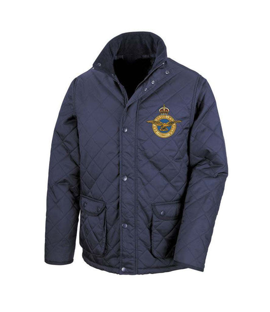 Royal Air Force Cheltenham Jacket with embroidered badge, made from durable 210T polyester.