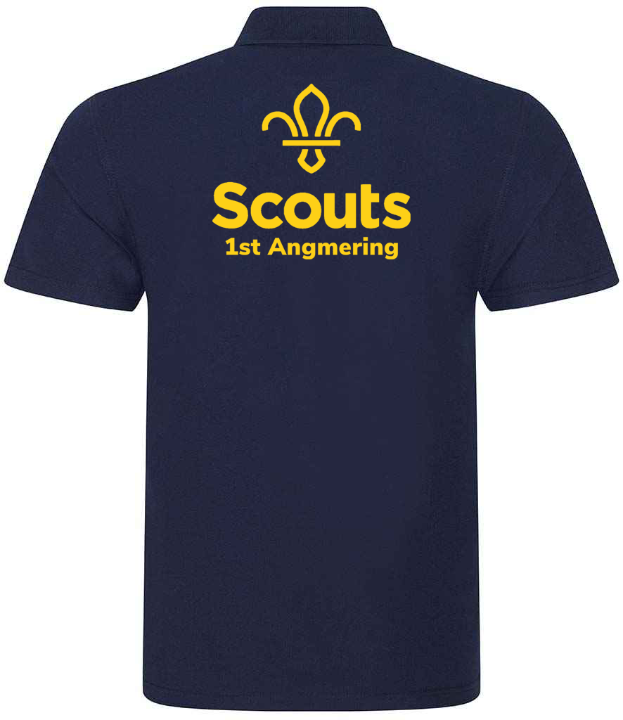 1st Angmering Scouts Embroidered Polo Shirt Youth Size