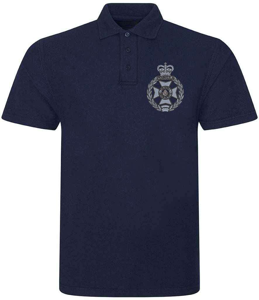 Royal Green Jackets Clothing,Royal Green Jackets Merchandise, Royal Green Jackets Veterans Clothing,Royal Green Jackets Polo Shirt Navy