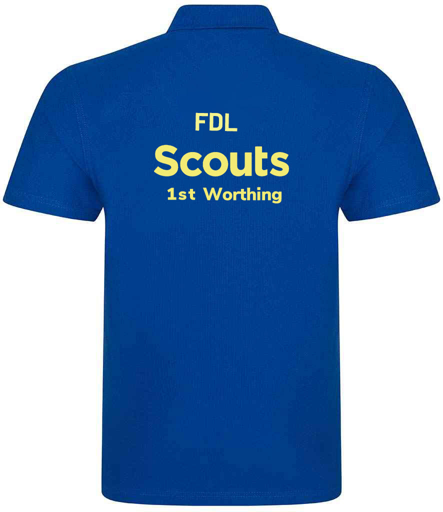 1st Worthing Scouts Embroidered Polo Shirt