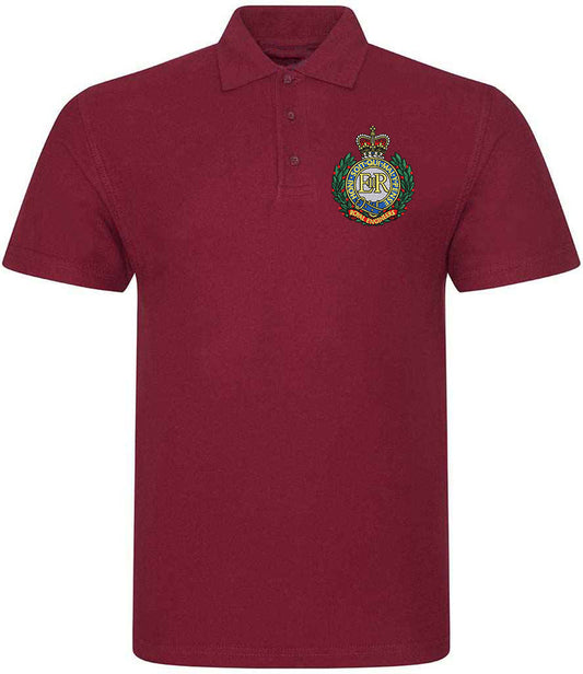 Royal Engineers Clothing,Royal Engineers Merchandise, Royal Engineers Veterans Clothing,Royal Engineers Polo Shirt Maroon