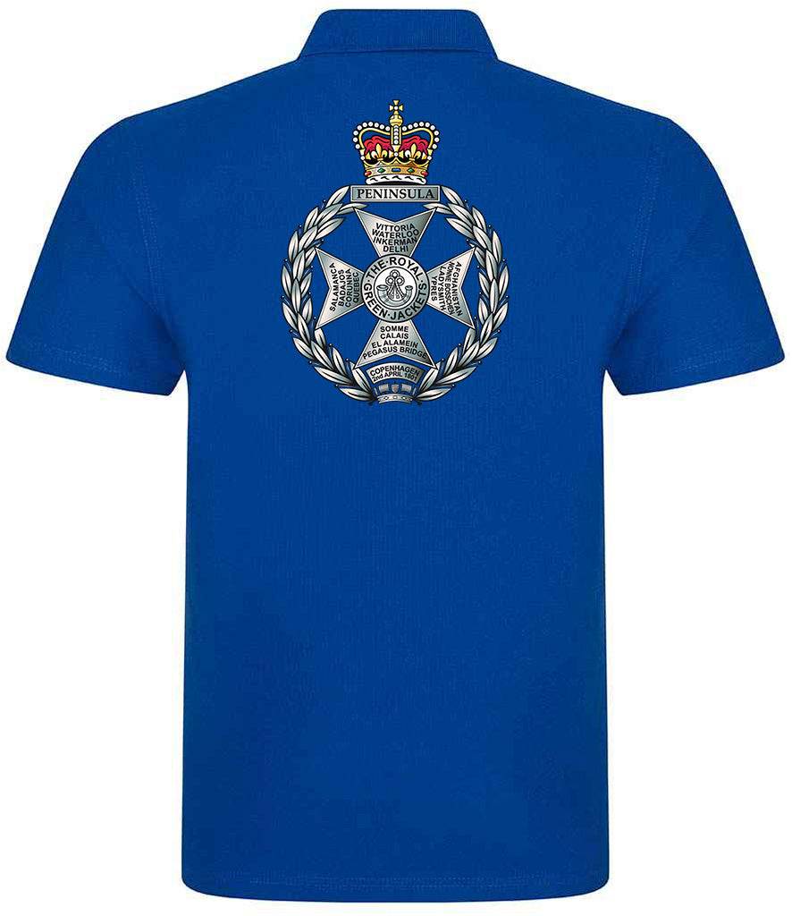 Royal Green Jackets Clothing,Royal Green Jackets Merchandise, Royal Green Jackets Veterans Clothing,Royal Green Jackets Polo Shirt Forest Green