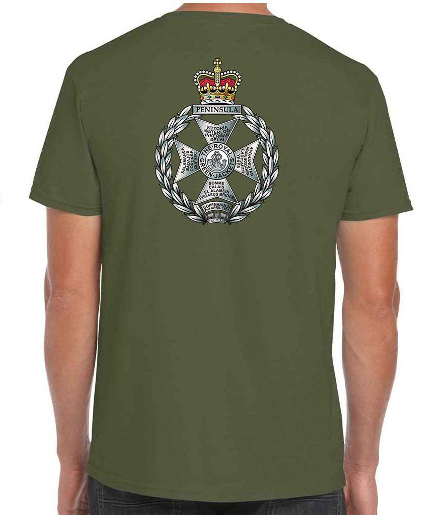 Royal Green Jackets Clothing,Royal Green Jackets Merchandise, Royal Green Jackets Veterans Clothing,Royal Green Jackets T-Shirt Forest Green