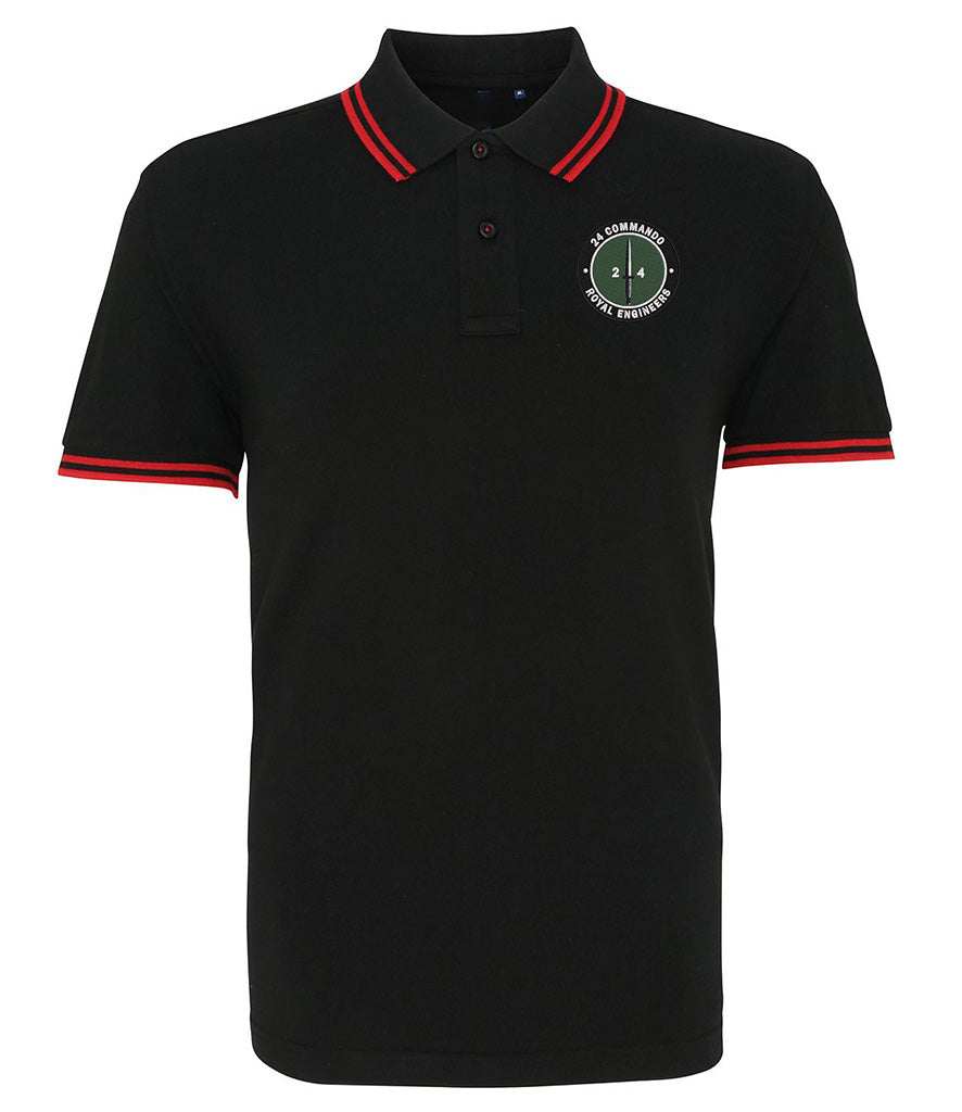 24 Commando Engineer Regiment Tipped Polo Shirt