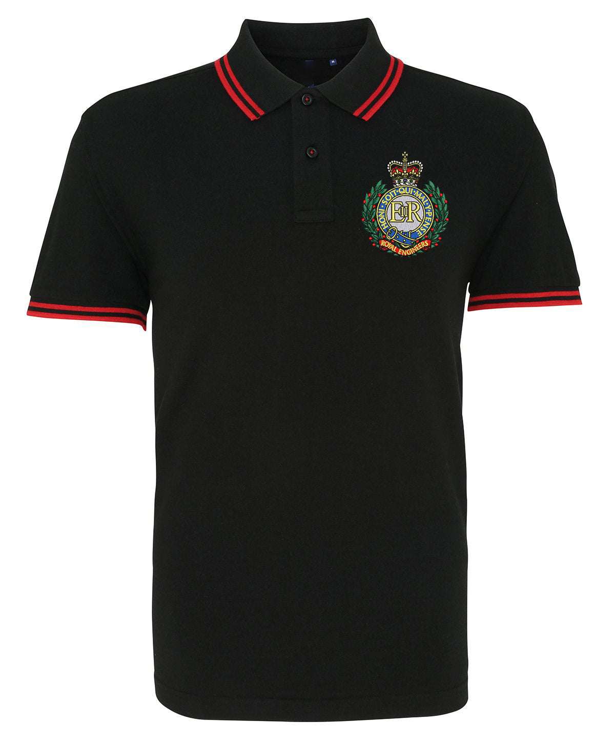 Royal Engineers Clothing Royal Engineers Tipped Polo Shirt Maroon/Skye S