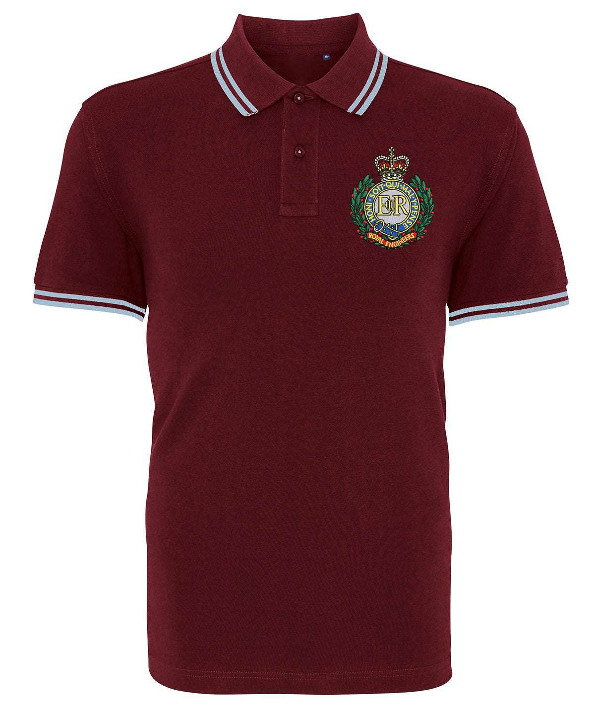 Royal Engineers Clothing Royal Engineers Tipped Polo Shirt Navy/White S