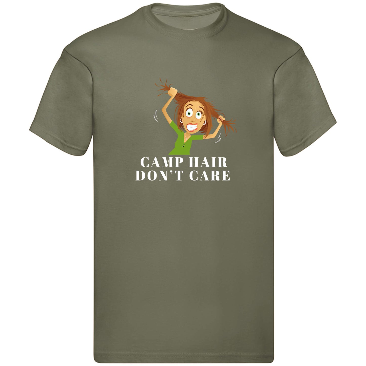 Camp Hair Don'T Care Youth Graphic T-Shirt 45511 Black