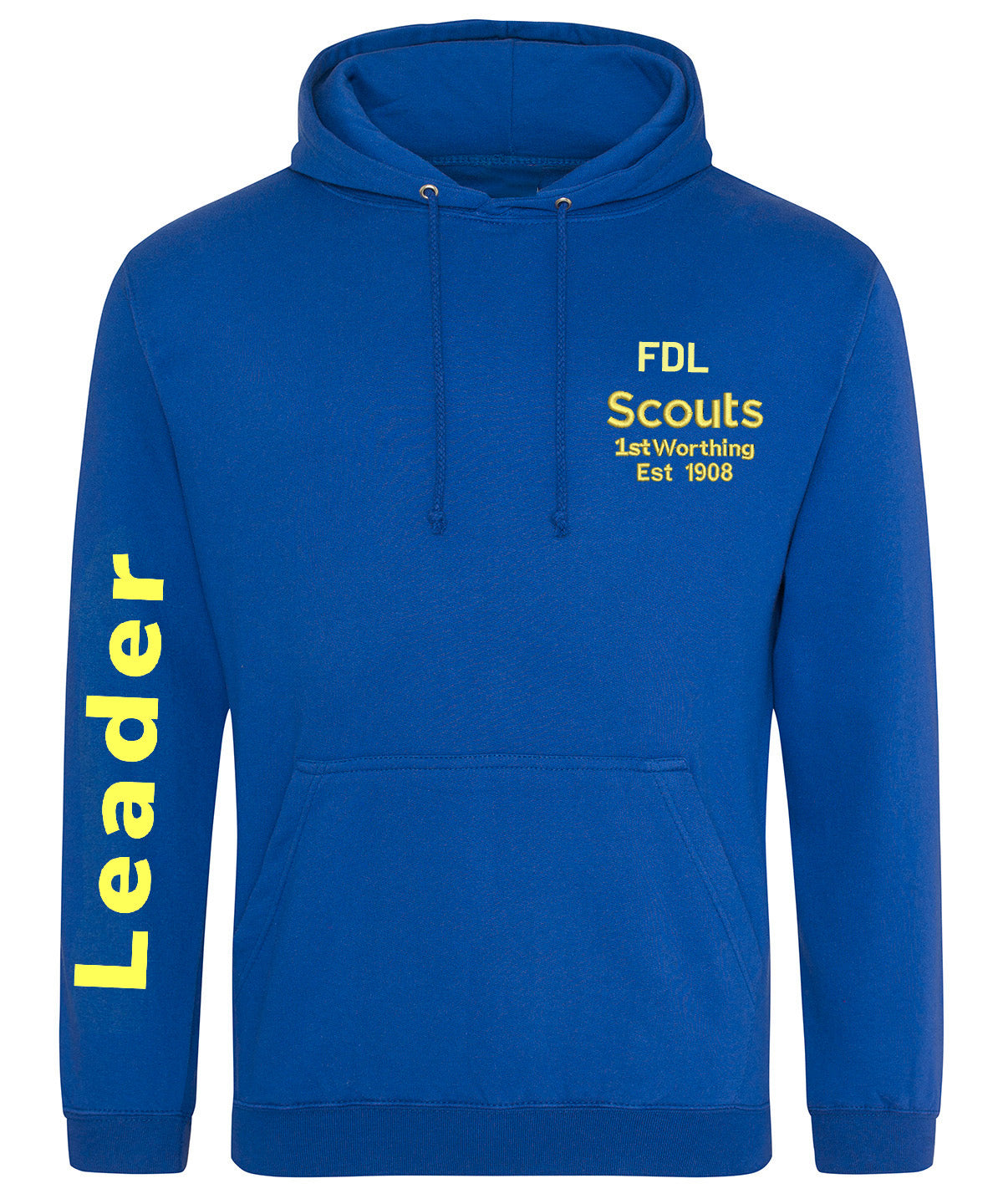 1st Worthing Scouts Embroidered Leaders Hoodie