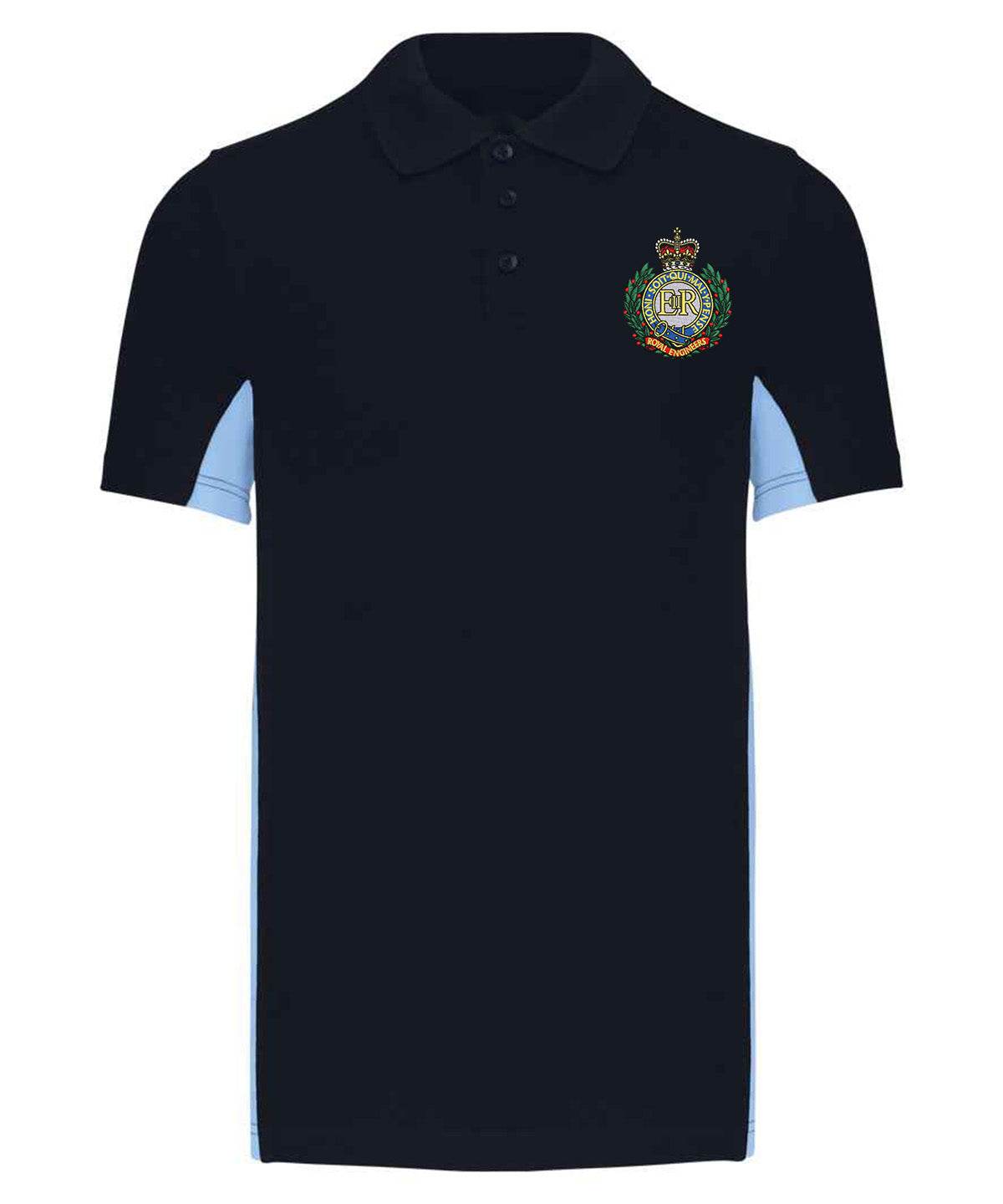 Royal Engineers Bi Colour Polo Shirt