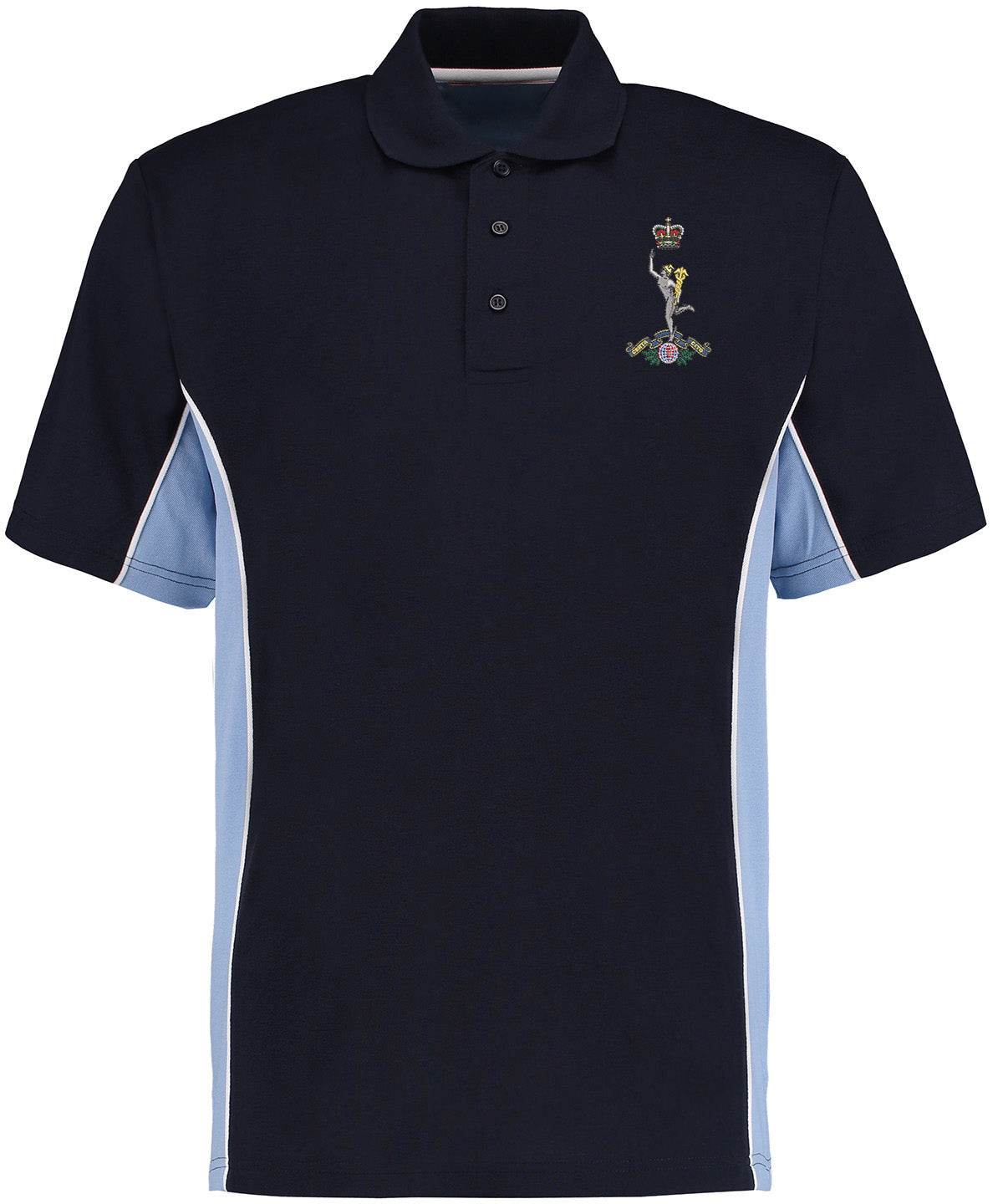 Royal Signals Clothing Royal Signals Contrast Pique Polo Shirt Navy/Sky S