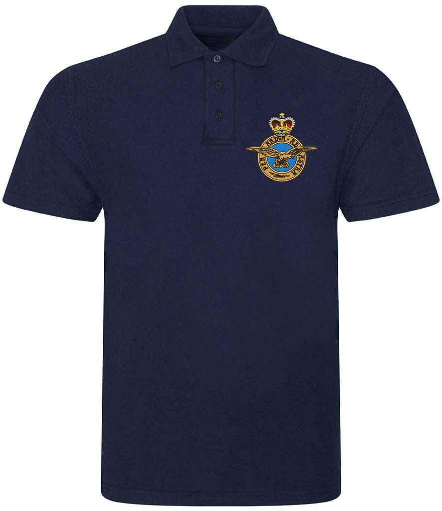 Royal Airforce  Clothing,Royal Airforce  Merchandise, Royal Airforce  Veterans Clothing,Royal air force Polo Shirt Black