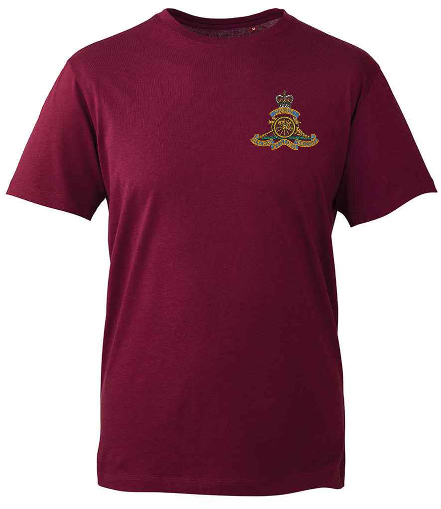 Royal Artillery  Clothing,Royal Artillery  Merchandise, Royal Artillery  Veterans Clothing,Royal Artillery T-Shirt Maroon